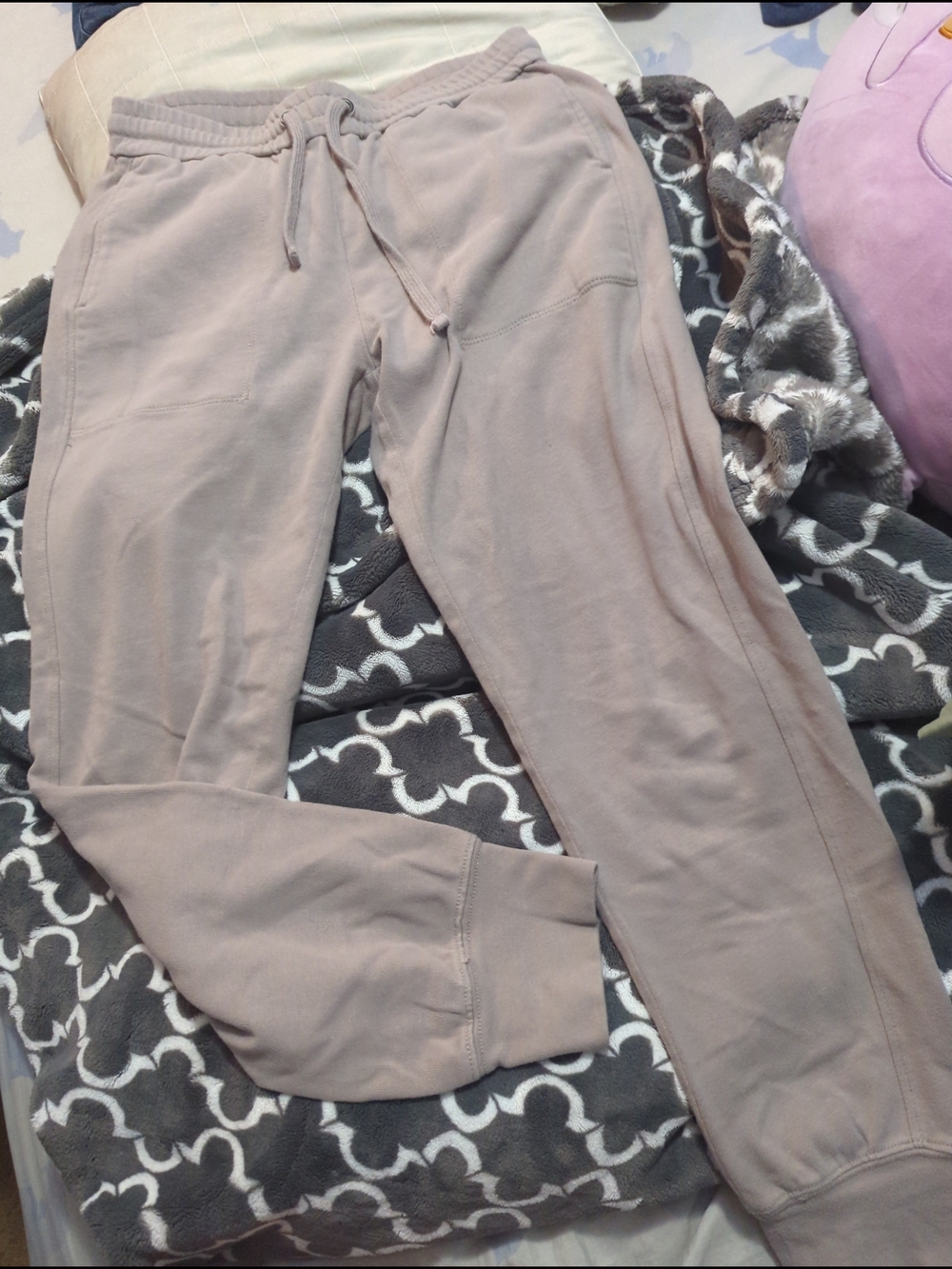 Malibu Lightweight Taupe Drawstring Joggers for Women